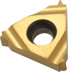 Hertel - 16IR Internal Right Hand 16 UN Laydown Threading Insert - Grade HG630TR, TiC/TiN Coated Carbide - Exact Tool & Supply