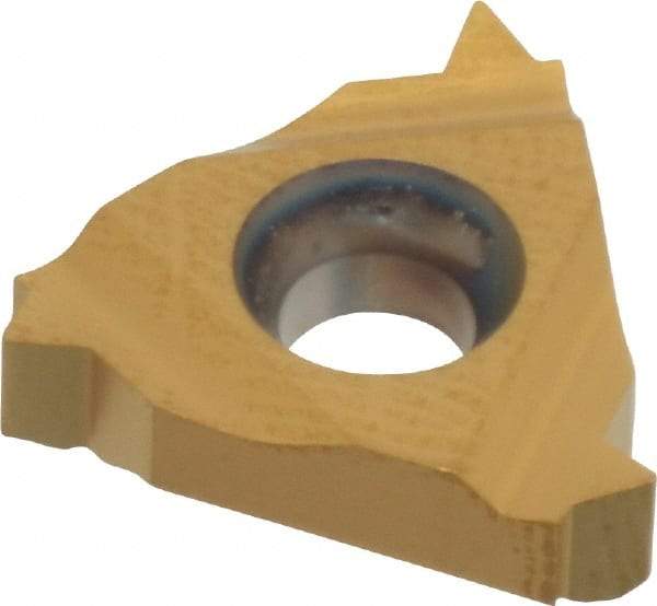 Hertel - 16IR Internal Right Hand 10 UN Laydown Threading Insert - Grade HG330TR, TiC/TiN Coated Carbide - Exact Tool & Supply