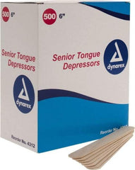 Medique - Tongue Depressor - 6 Inches Long x 3/4 Inches Wide - Exact Tool & Supply