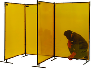 6' x 8' Yellow Transparent Vinyl Screen - Exact Tool & Supply