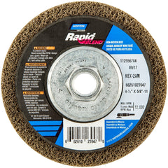 Norton - Deburring Wheels Wheel Type: 27 Wheel Diameter (Inch): 4.5 - Exact Tool & Supply