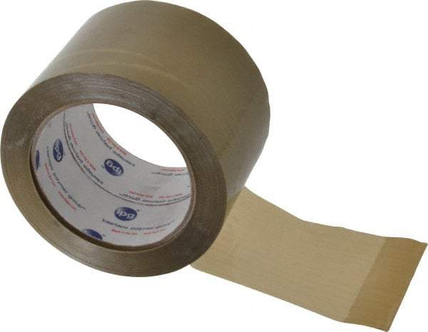 Intertape - 3" x 60 Yd Natural (Color) Rubber Adhesive Sealing Tape - Polypropylene Film Backing, 3 mil Thick, 32 Lb Tensile Strength, Series 1100 - Exact Tool & Supply