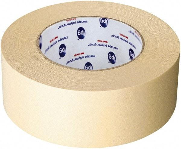 Intertape - 3" Wide x 60 Yd Long White Paper Masking Tape - Series 519, 6 mil Thick, 23 In/Lb Tensile Strength - Exact Tool & Supply