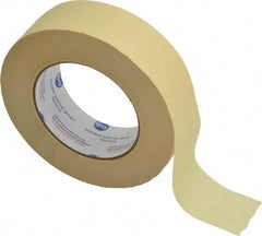 Intertape - 1-1/2" Wide x 60 Yd Long Tan Paper Masking Tape - Series 519, 6 mil Thick, 23 In/Lb Tensile Strength - Exact Tool & Supply