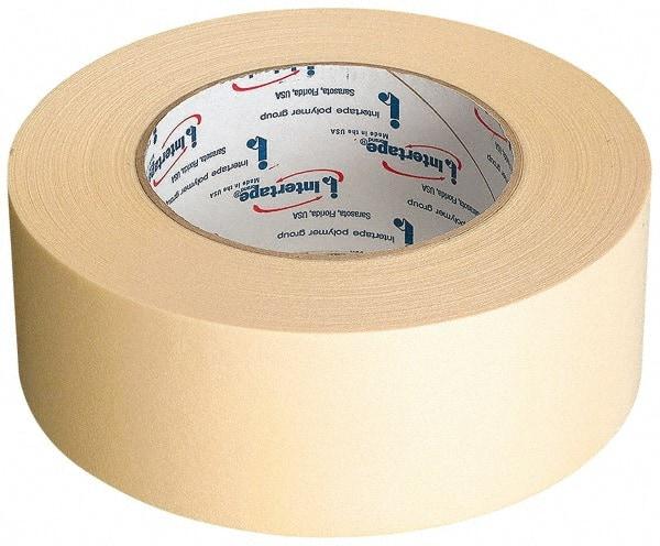 Intertape - 3" Wide x 60 Yd Long Tan Paper Masking Tape - Series 513, 5 mil Thick, 19 In/Lb Tensile Strength - Exact Tool & Supply