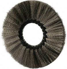 Osborn - 6" OD, 2" Arbor Hole, Crimped Stainless Steel Wheel Brush - 1/2" Face Width, 1-5/8" Trim Length, 0.005" Filament Diam, 4,000 RPM - Exact Tool & Supply