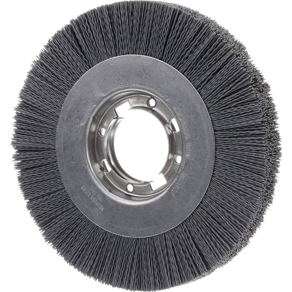 Osborn - Wheel Brushes; Outside Diameter (Inch): 4 ; Wire Type: Crimped ; Fill Material: Silicon Carbide ; Face Width (Inch): 5/8 ; Trim Length (Inch): 3/4 ; Filament Wire Diameter Range: 0.0300 & Above - Exact Tool & Supply