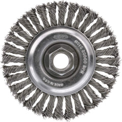 Osborn - Wheel Brushes; Wire Type: Knotted ; Fill Material: Stainless Steel ; Trim Length (Inch): 1-11/16 ; Filament Wire Diameter Range: 0.0300 & Above ; Filament/Wire Diameter (Decimal Inch): 0.0160 - Exact Tool & Supply
