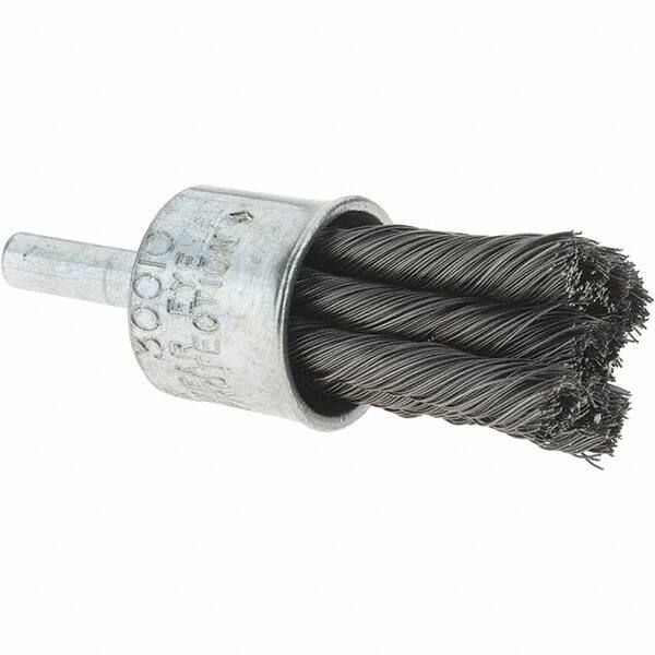 Osborn - 3/4" Brush Diam, Knotted, End Brush - 22,000 Max RPM - Exact Tool & Supply