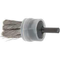 Osborn - 3/4" Brush Diam, Knotted, End Brush - 1/4" Diam Shank, 20,000 Max RPM - Exact Tool & Supply
