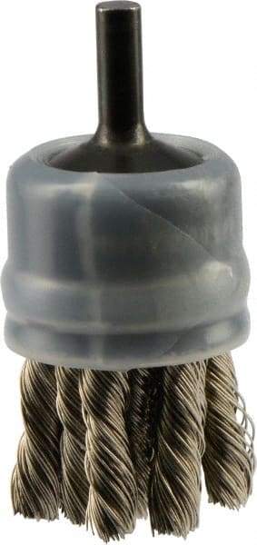Osborn - 1" Brush Diam, Knotted, End Brush - 20,000 Max RPM - Exact Tool & Supply