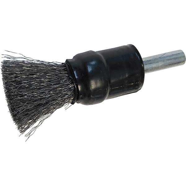 Osborn - 1/2" Diam Steel Bridled Crimped End Brush - Exact Tool & Supply