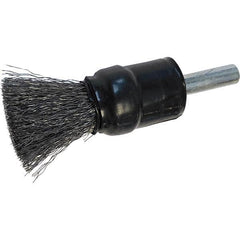 Osborn - 1/2" Diam Steel Bridled Crimped End Brush - Exact Tool & Supply