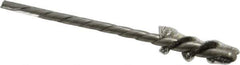 Osborn - 1/4" Diam Helical Stainless Steel Tube Brush - 0.005" Filament Diam, 1" Brush Length, 3-1/2" OAL, 1/8" Diam Shank - Exact Tool & Supply