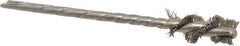 Osborn - 3/8" Diam Helical Stainless Steel Tube Brush - 0.008" Filament Diam, 1" Brush Length, 3-1/2" OAL, 1/8" Diam Shank - Exact Tool & Supply
