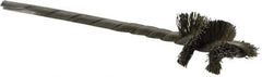 Osborn - 5/8" Diam Helical Stainless Steel Tube Brush - 0.008" Filament Diam, 1" Brush Length, 3-1/2" OAL, 1/8" Diam Shank - Exact Tool & Supply