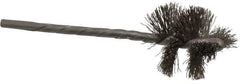 Osborn - 1" Diam Helical Stainless Steel Tube Brush - 0.008" Filament Diam, 1" Brush Length, 3-1/2" OAL, 1/8" Diam Shank - Exact Tool & Supply