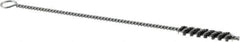 Osborn - 1/4" Diam Helical Steel Tube Brush - Single Spiral, 0.006" Filament Diam, 1-1/2" Brush Length, 7" OAL, 0.115" Diam Shank - Exact Tool & Supply
