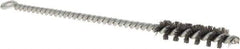Osborn - 1/2" Diam Helical Steel Tube Brush - Single Spiral, 0.006" Filament Diam, 2" Brush Length, 8" OAL, 0.221" Diam Shank - Exact Tool & Supply