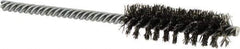 Osborn - 5/8" Diam Helical Steel Tube Brush - Double Spiral, 0.0104" Filament Diam, 2" Brush Length, 5" OAL, 0.208" Diam Shank - Exact Tool & Supply