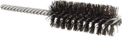 Osborn - 1" Diam Helical Steel Tube Brush - Double Spiral, 0.0104" Filament Diam, 2-1/2" Brush Length, 5" OAL, 0.238" Diam Shank - Exact Tool & Supply