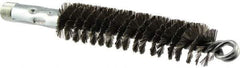 Osborn - 1" Diam Helical Steel Tube Brush - Double Spiral, 0.01" Filament Diam, 4-1/2" Brush Length - Exact Tool & Supply