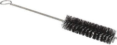 Osborn - 3/4" Diam Helical Nylon Tube Brush - 0.012" Filament Diam, 3" Brush Length, 8-3/4" OAL, 1/8" Diam Shank - Exact Tool & Supply