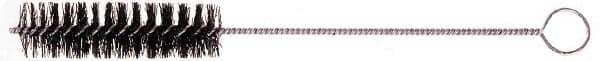 Osborn - 5" Long x 1" Diam Nylon Tube Spiral Brush - Single Spiral, 15-1/2" OAL, 0.01" Wire Diam, 3/16" Shank Diam - Exact Tool & Supply