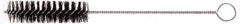 Osborn - 5" Long x 1" Diam Nylon Tube Spiral Brush - Single Spiral, 15-1/2" OAL, 0.01" Wire Diam, 3/16" Shank Diam - Exact Tool & Supply