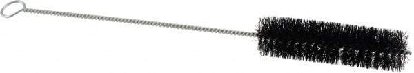 Osborn - 1-1/4" Diam Helical Nylon Tube Brush - 0.01" Filament Diam, 5" Brush Length, 15-1/2" OAL, 3/16" Diam Shank - Exact Tool & Supply