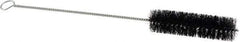 Osborn - 1-1/4" Diam Helical Nylon Tube Brush - 0.01" Filament Diam, 5" Brush Length, 15-1/2" OAL, 3/16" Diam Shank - Exact Tool & Supply