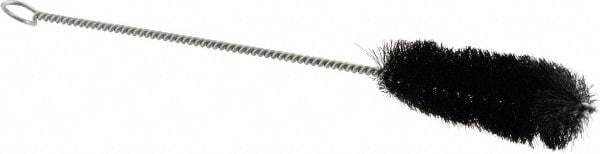 Osborn - 2" Diam Helical Nylon Tube Brush - 0.01" Filament Diam, 5" Brush Length, 15-1/2" OAL, 1/4" Diam Shank - Exact Tool & Supply