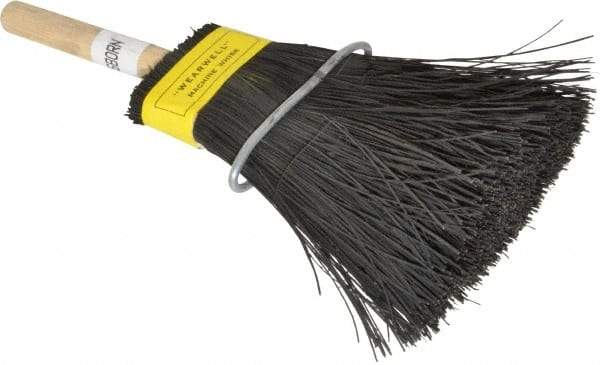 Osborn - Bassine Bristle Stiff Whisk Broom - Wood Handle - Exact Tool & Supply