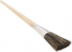 Osborn - Hoghair Artist's Paint Brush - 1 1/2" Wide, 2 3/8" Bristle Length, 9-3/4" Wood Handle - Exact Tool & Supply