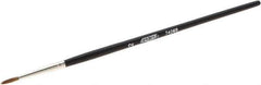 Osborn - #2 Sable Artist's Paint Brush - 3/32" Wide, 9/16" Bristle Length, 5-3/4" Wood Handle - Exact Tool & Supply