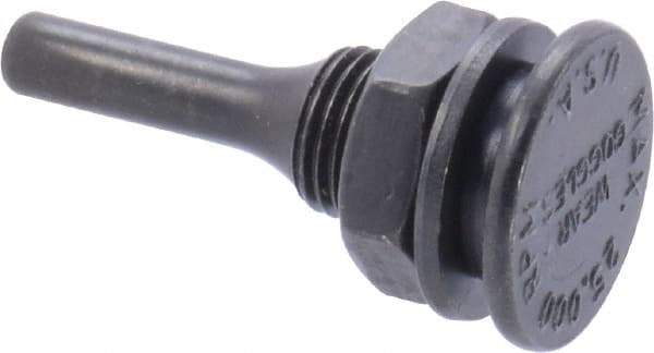 Osborn - 1/4" Arbor Hole to 1/4" Shank Diam Drive Arbor - For Small Diam Wheel Brushes - Exact Tool & Supply