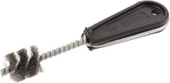 Osborn - 1" Long x 57/64" Diam Steel Tube End Fitting Brush - 6-3/8" OAL, 0.008" Wire Diam - Exact Tool & Supply