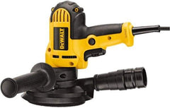 DeWALT - 5" Max Disc, 3,700 RPM, Electric Handheld Disc Sander - 120 Volts, Includes Wrench, 5" H&L Pad & Dust Shroud - Exact Tool & Supply