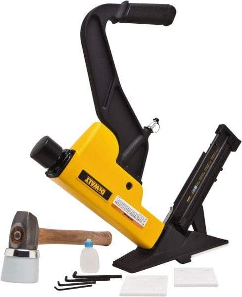DeWALT - 1-1/2 to 2" Nail Length, 1-1/2 to 2" Nail Diam, 15.5 Gauge Flooring Air Nailer - 70 to 100 psi - Exact Tool & Supply