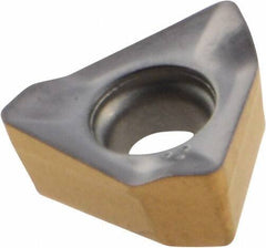 Iscar - HM390 TKCT0703 TR Grade IC808 Carbide Milling Insert - TiAlN/AlTiN/TiN Finish, 0.124" Thick, 0.228" Inscribed Circle, 0.51mm Corner Radius - Exact Tool & Supply