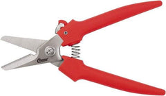 Clauss - 3" LOC, 10-1/2" OAL Chrome Plated Scissors - Steel Handle, For Paper, Fabric - Exact Tool & Supply