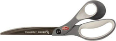 Clauss - 7" LOC, 10" OAL Carbonitride Titanium Steel Shears - Glass Filled Nylon Handle, For Paper, Fabric - Exact Tool & Supply