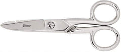 Clauss - 2" LOC, 5-1/4" OAL Scissors - Steel Handle, For Paper, Fabric - Exact Tool & Supply