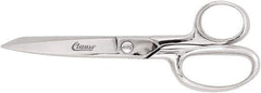 Clauss - 5" LOC, 8" OAL Straight Trimmers - Steel Straight Handle, For Paper, Fabric - Exact Tool & Supply