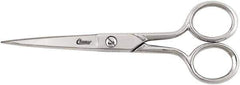Clauss - 2" LOC, 6" OAL Cutlery Steel Scissors - Steel Handle, For Paper, Fabric - Exact Tool & Supply