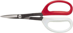 Clauss - 5" LOC, 11-3/4" OAL Stainless Steel Trimmers - Plastic Handle, For Paper, Fabric - Exact Tool & Supply