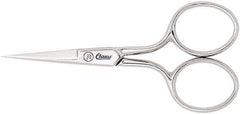 Clauss - 1" LOC, 3-1/2" OAL Scissors - Steel Handle, For Paper, Fabric - Exact Tool & Supply