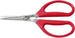 Clauss - 3" LOC, 9-1/4" OAL Stainless Steel Trimmers - Plastic Handle, For Paper, Fabric - Exact Tool & Supply