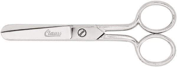 Clauss - 2" LOC, 8-5/8" OAL Carbon Steel Blunt Point Scissors - For Paper, Fabric - Exact Tool & Supply