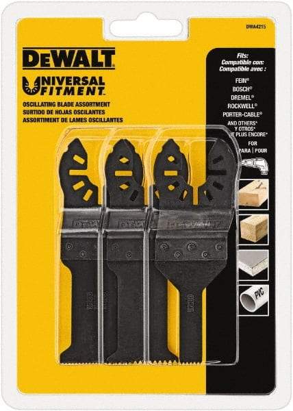 DeWALT - Oscilating Rotary Tool Accessory Kit - UNIVERSAL FITMENT, For Use on All Major Brands (no Adapter Required) - Exact Tool & Supply